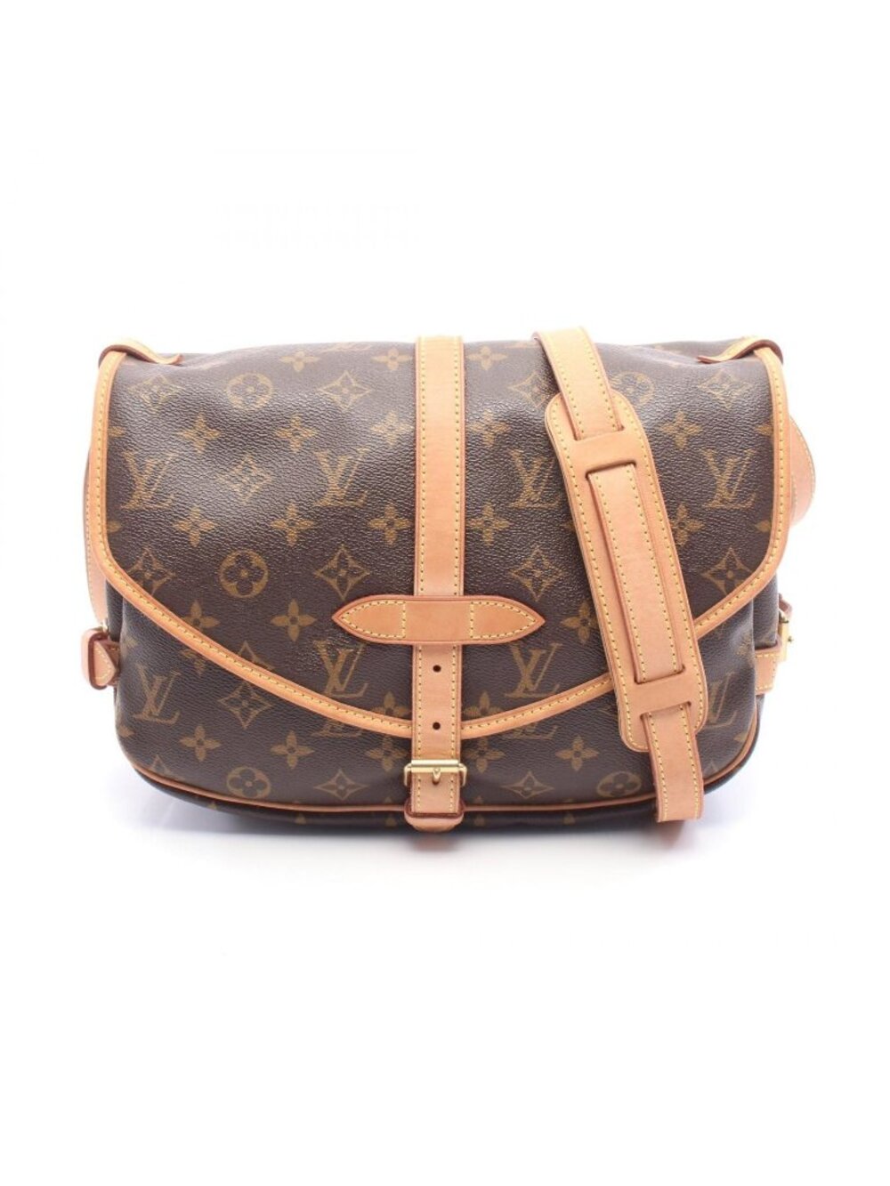Louis Vuitton Shoulder Bag Saumur 30 Leather